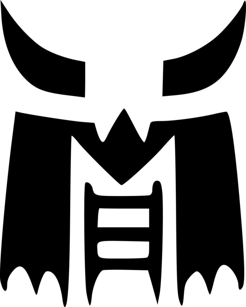 evil monster icon vector