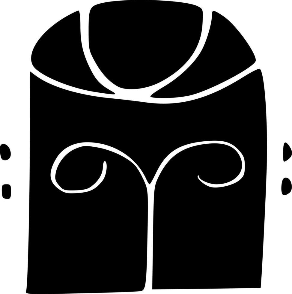 negro logo icono vector