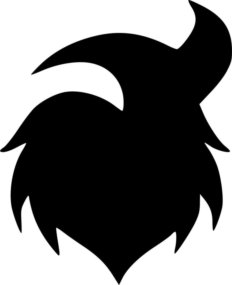 black wolf icon vector