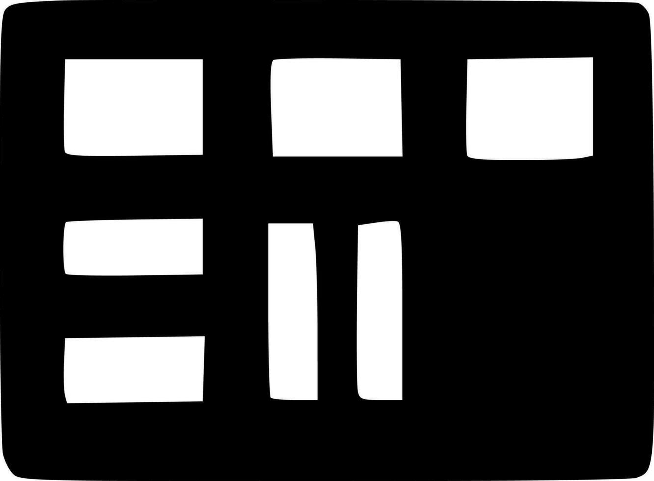black vector icon