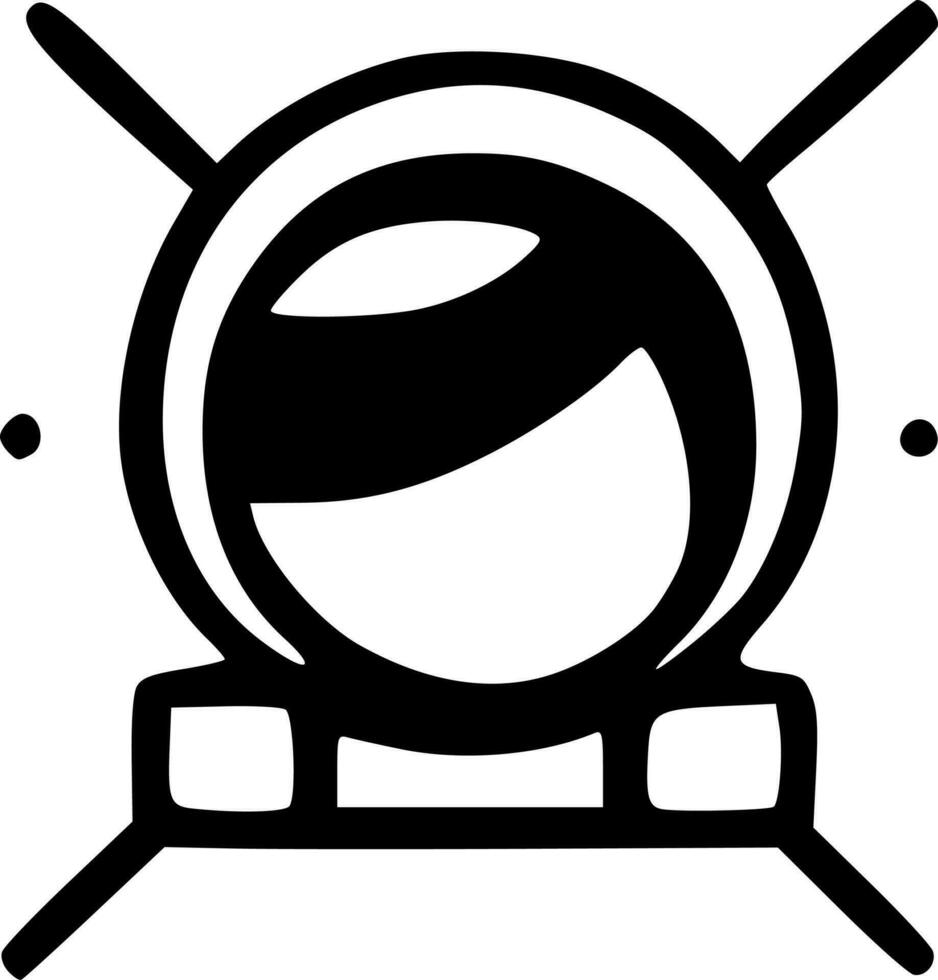 black spaceship icon vector