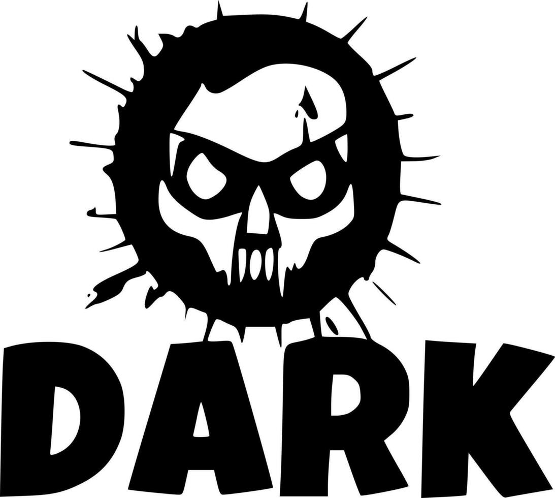 black evil monster vector