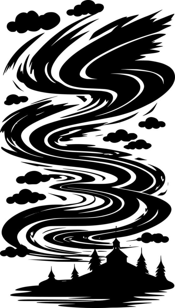 black windy icon vector