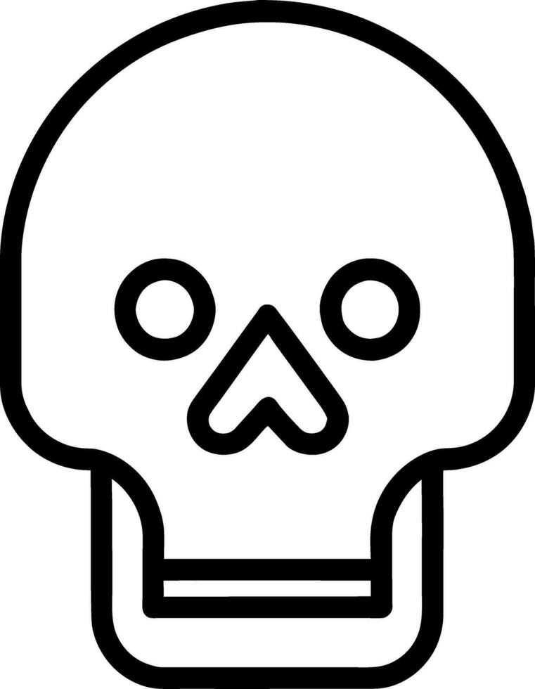 Human skull , death or dead flat vector icon for games and websites