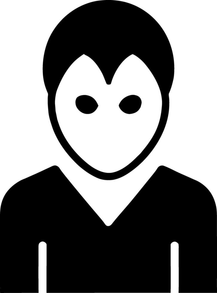 black evil monster vector
