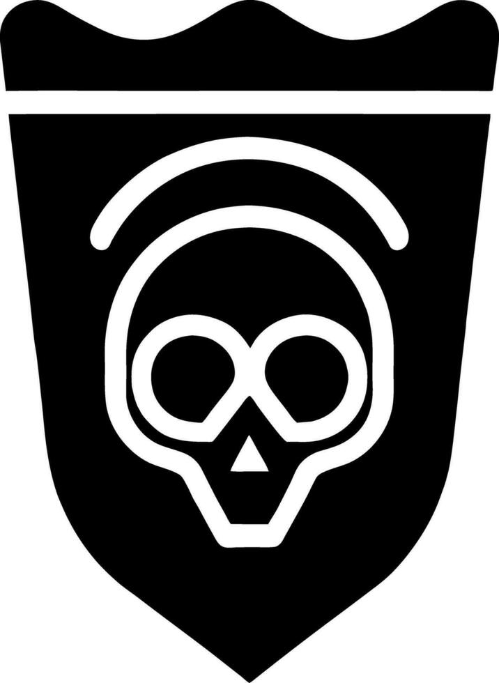 Human skull , death or dead flat vector icon for games and websites