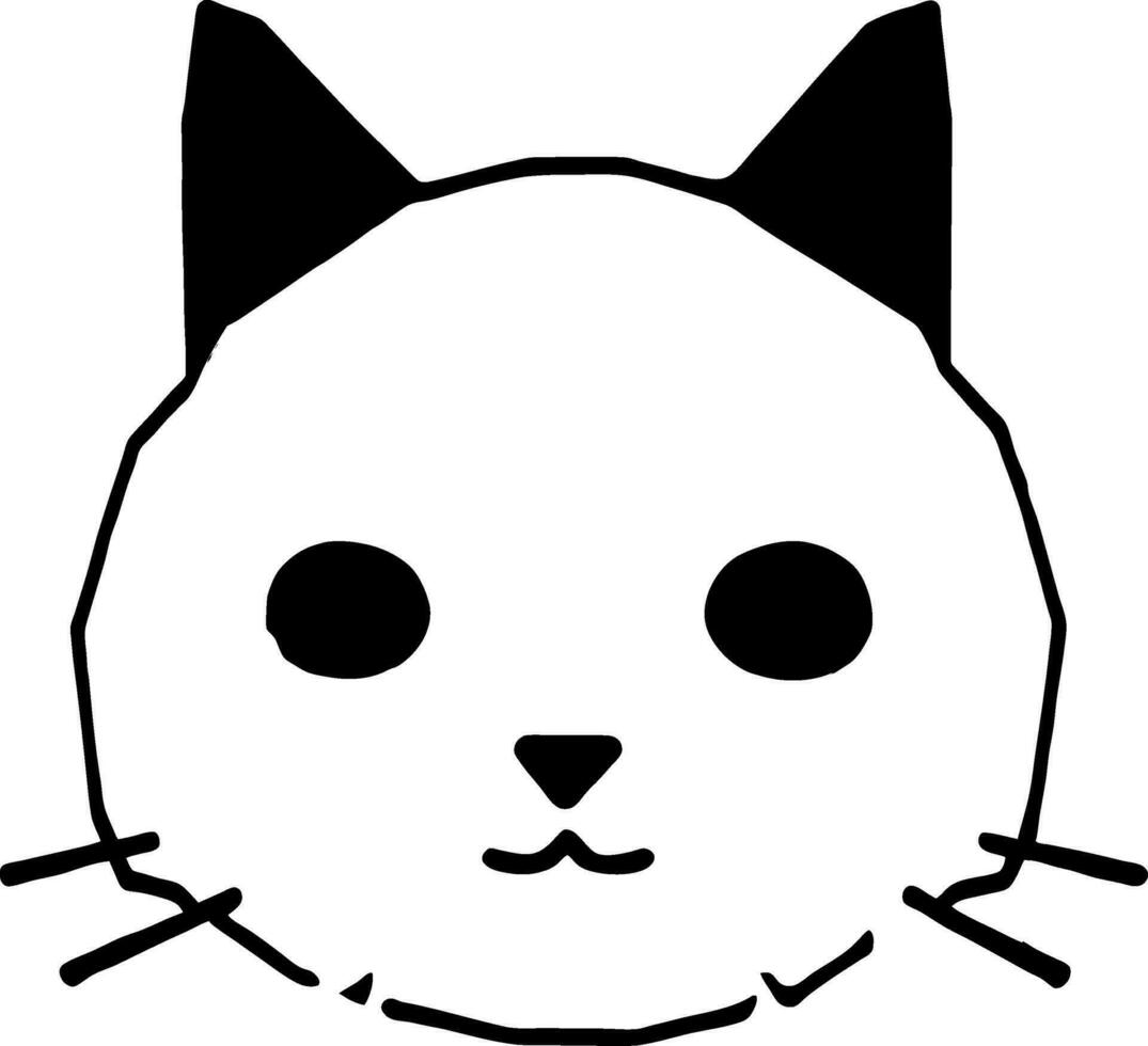 gato línea icono, contorno vector firmar,