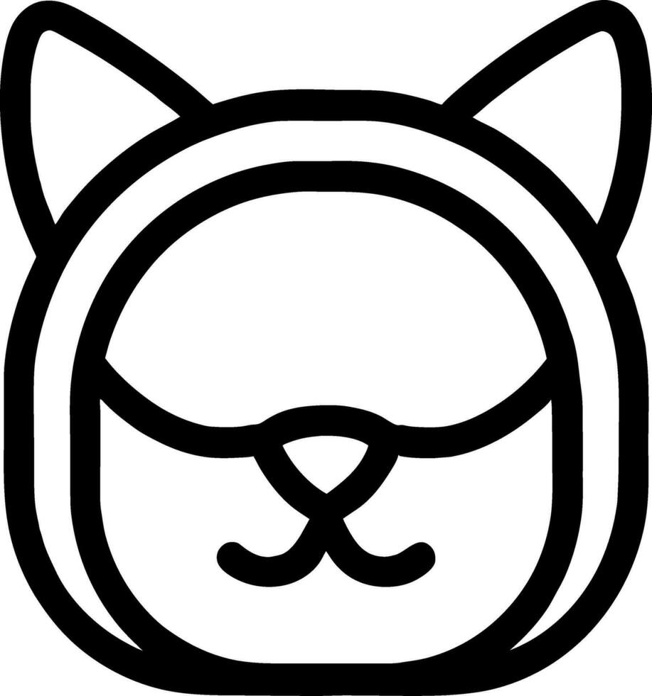 gato línea icono, contorno vector firmar,