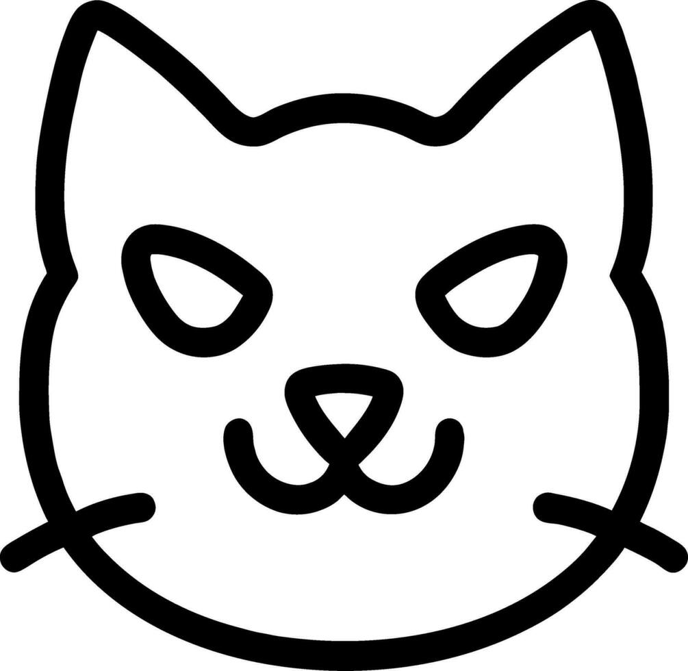 Cat line icon, outline vector sign,