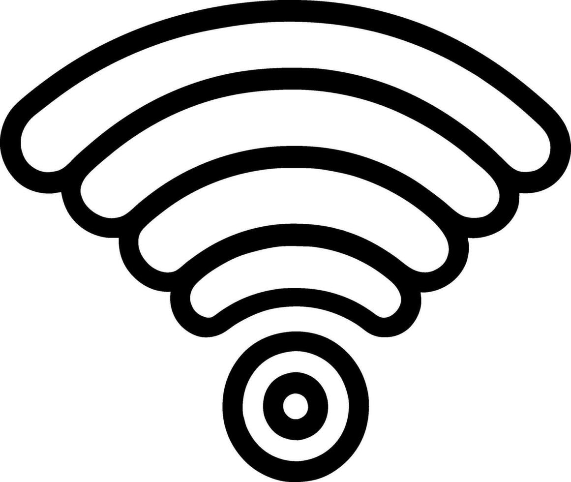 Vector Illustration of black Wifi Icon