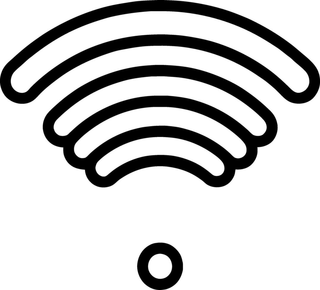 Vector Illustration of black Wifi Icon