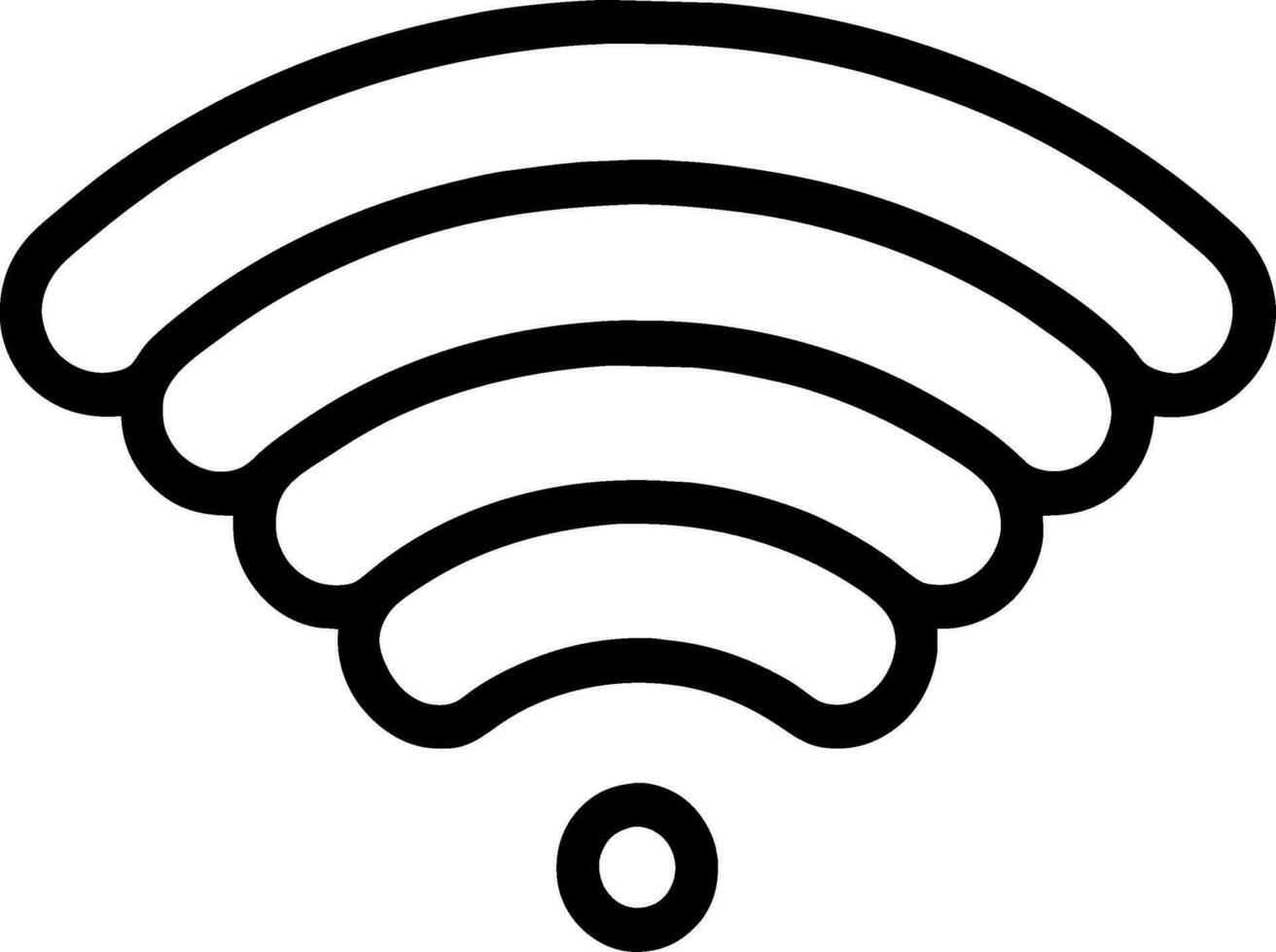Vector Illustration of black Wifi Icon