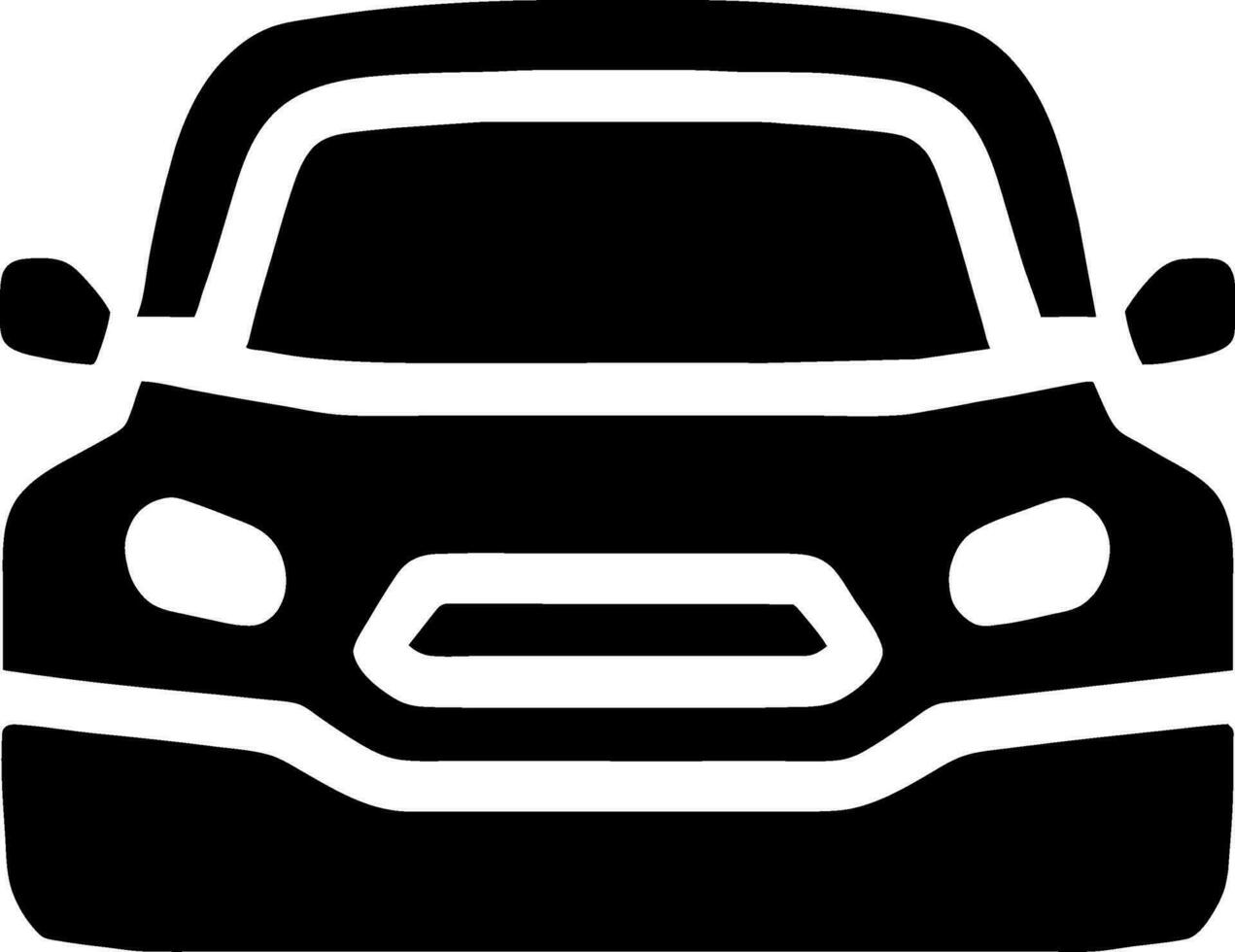 Car. monochrome icon vector