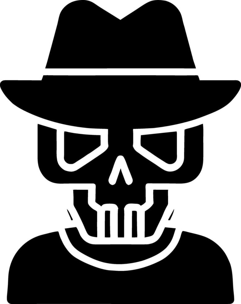 Human skull , death or dead flat vector icon for games and websites