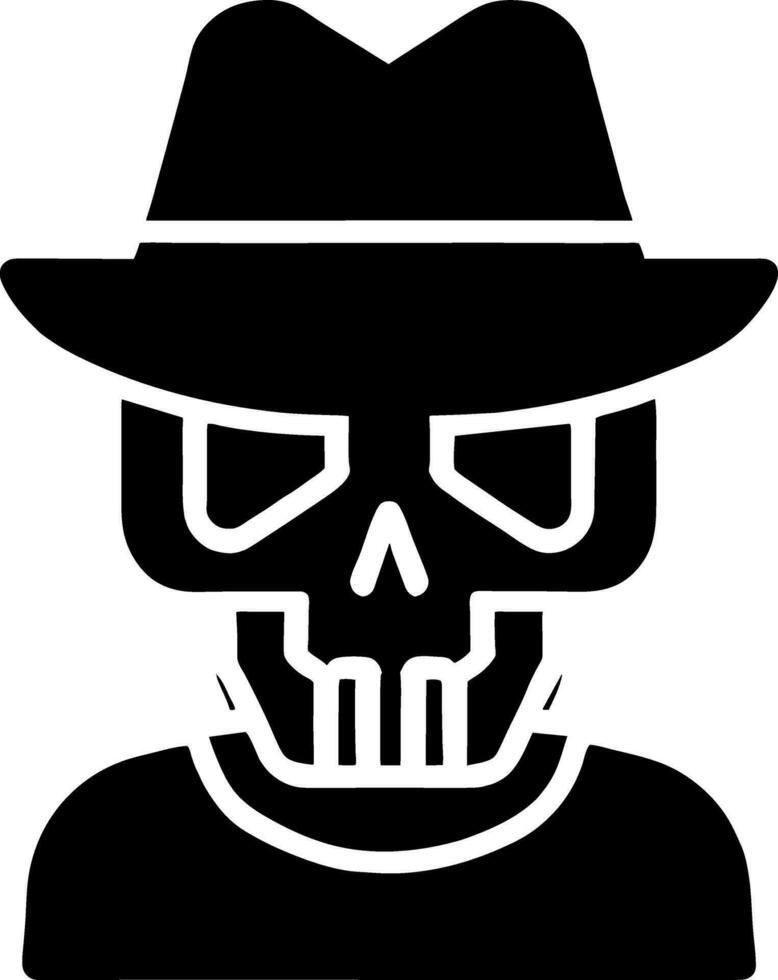 Human skull , death or dead flat vector icon for games and websites