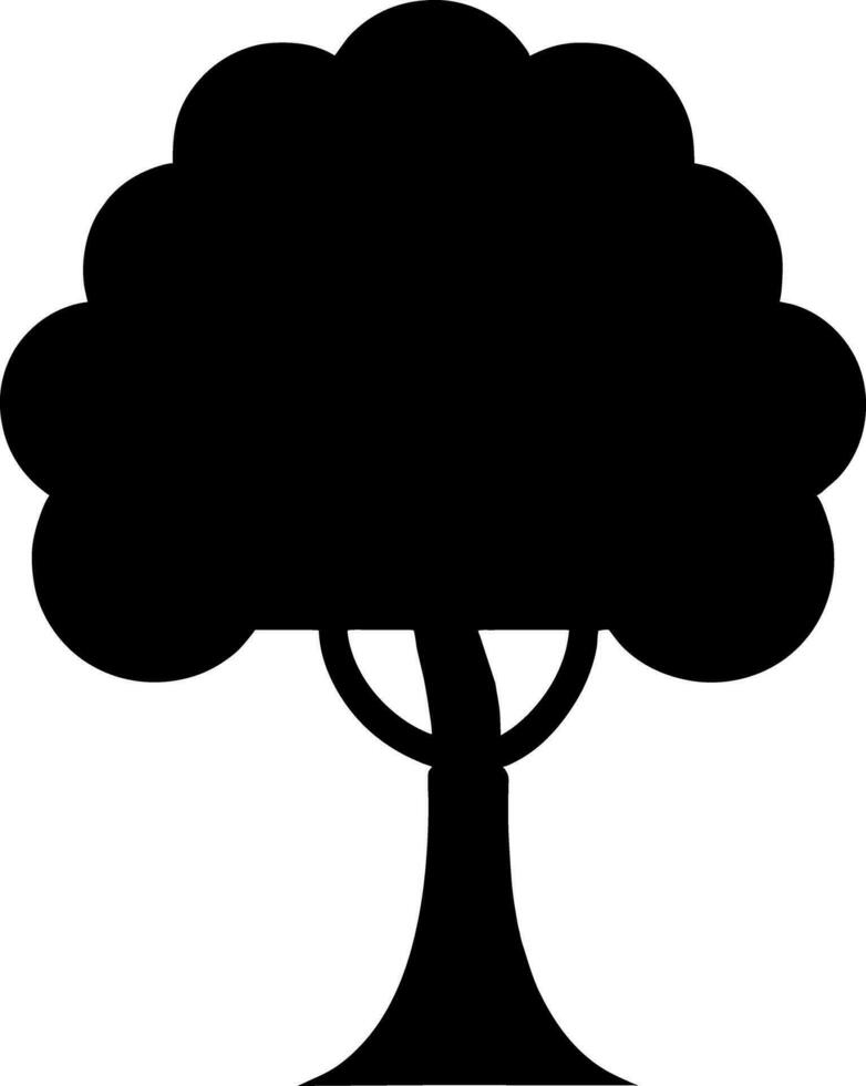 tree icon cartoon vector