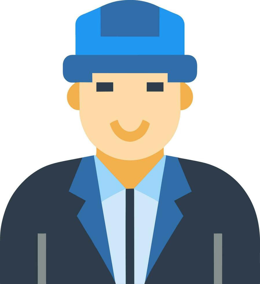 engineer cartoon icon vector