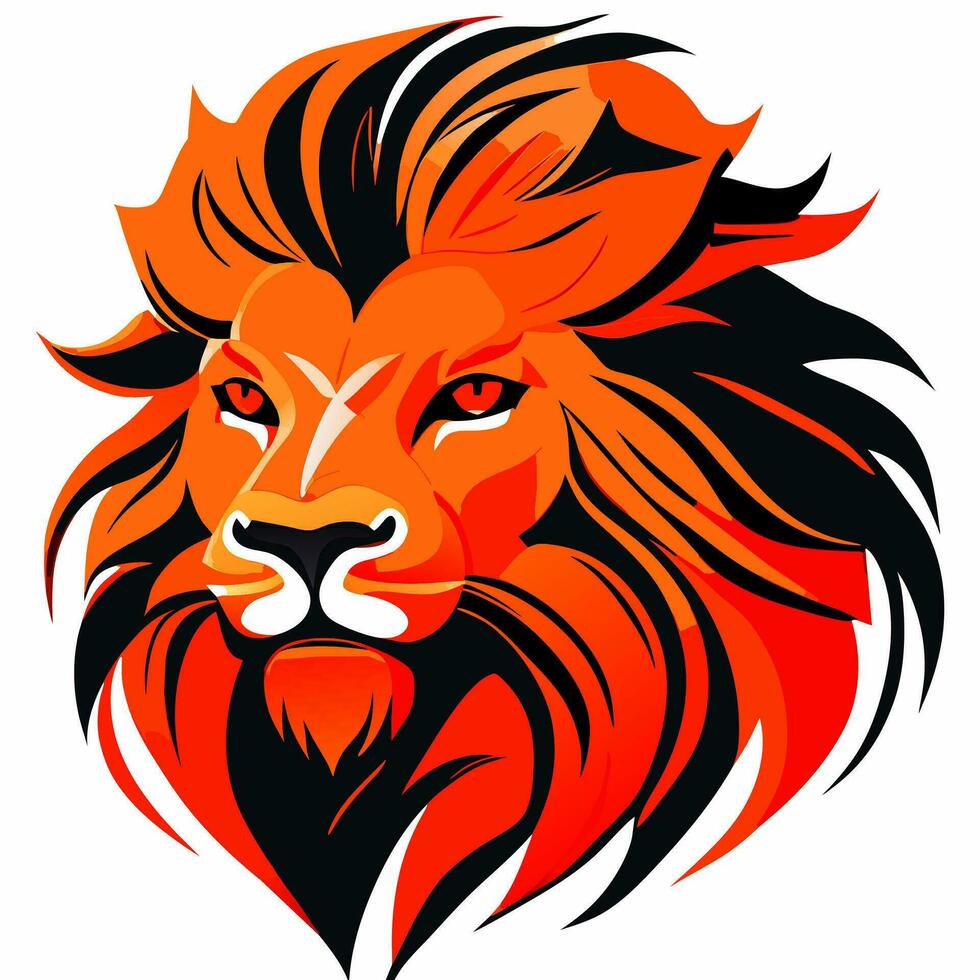 art lion cartoon vector