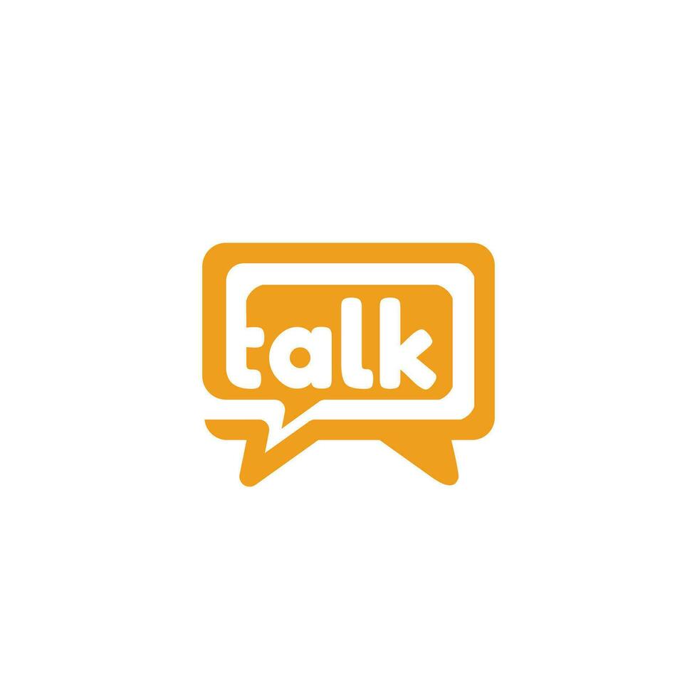 speaking letters with bubble elements. talk, talk and chat concept vector