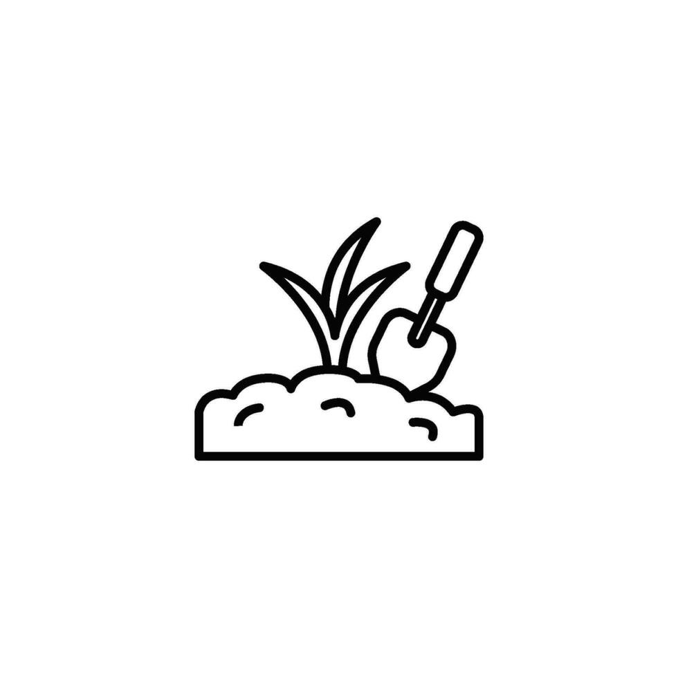 Gardening icon. Flat illustration of gardening icon for web design vector