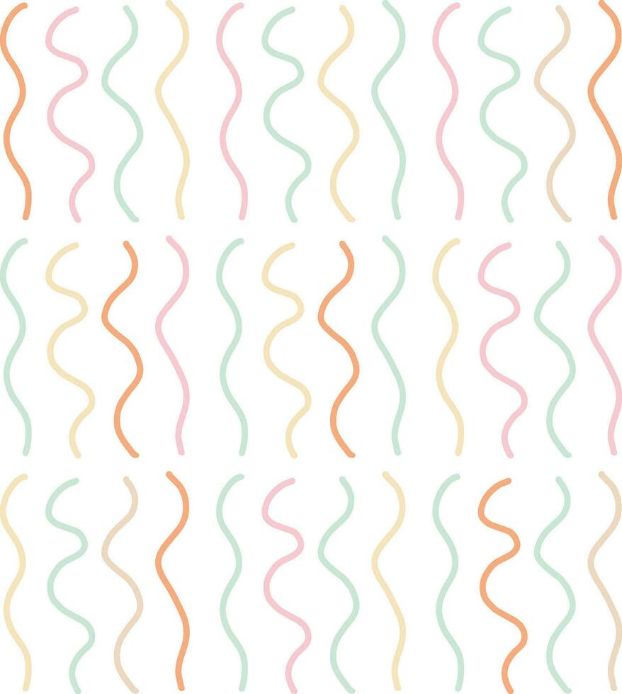 Pastel Line Hand Drawn Doodle vector