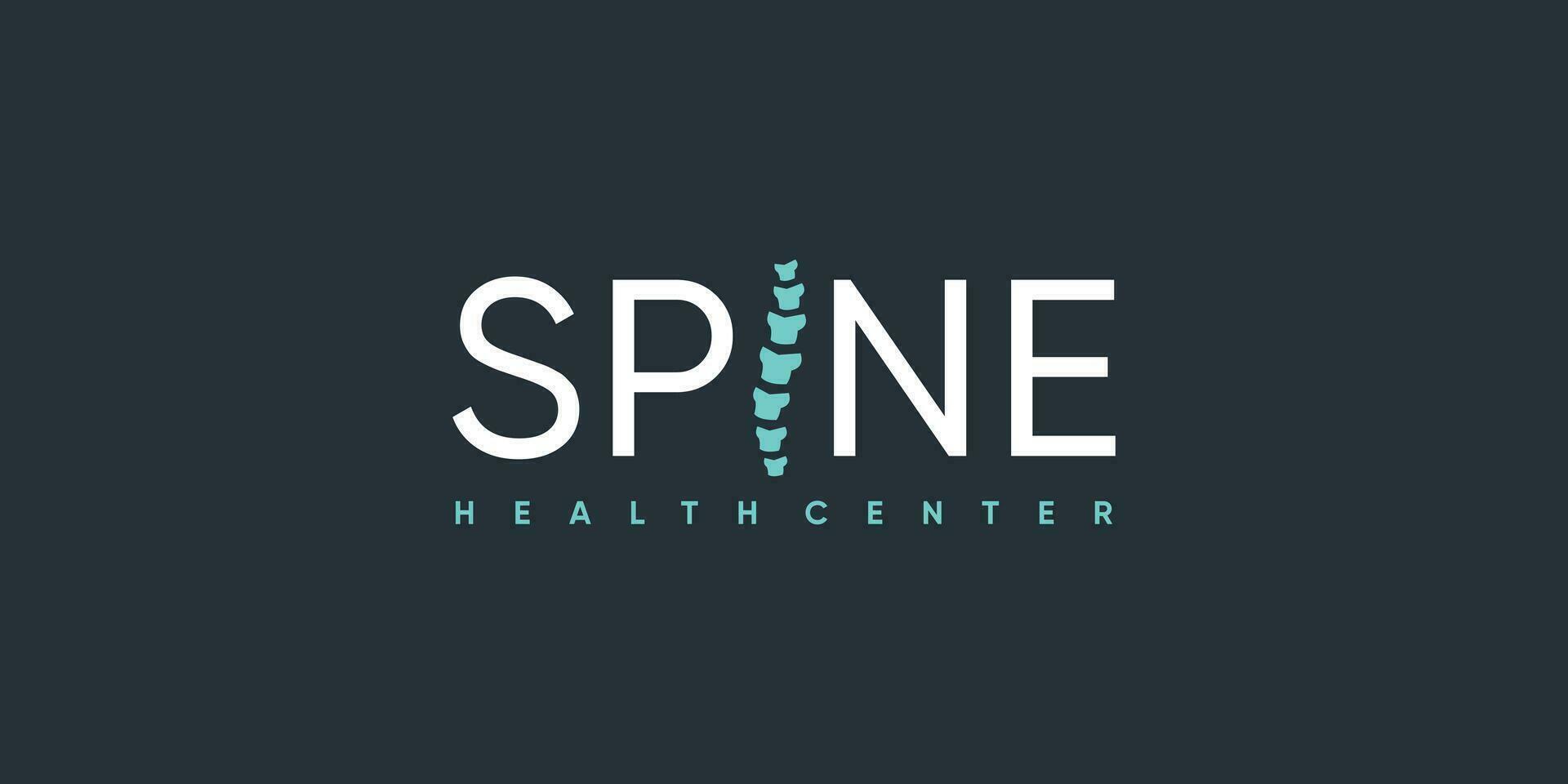 Chiropractic logo design with fresh and creative abstract idea vector
