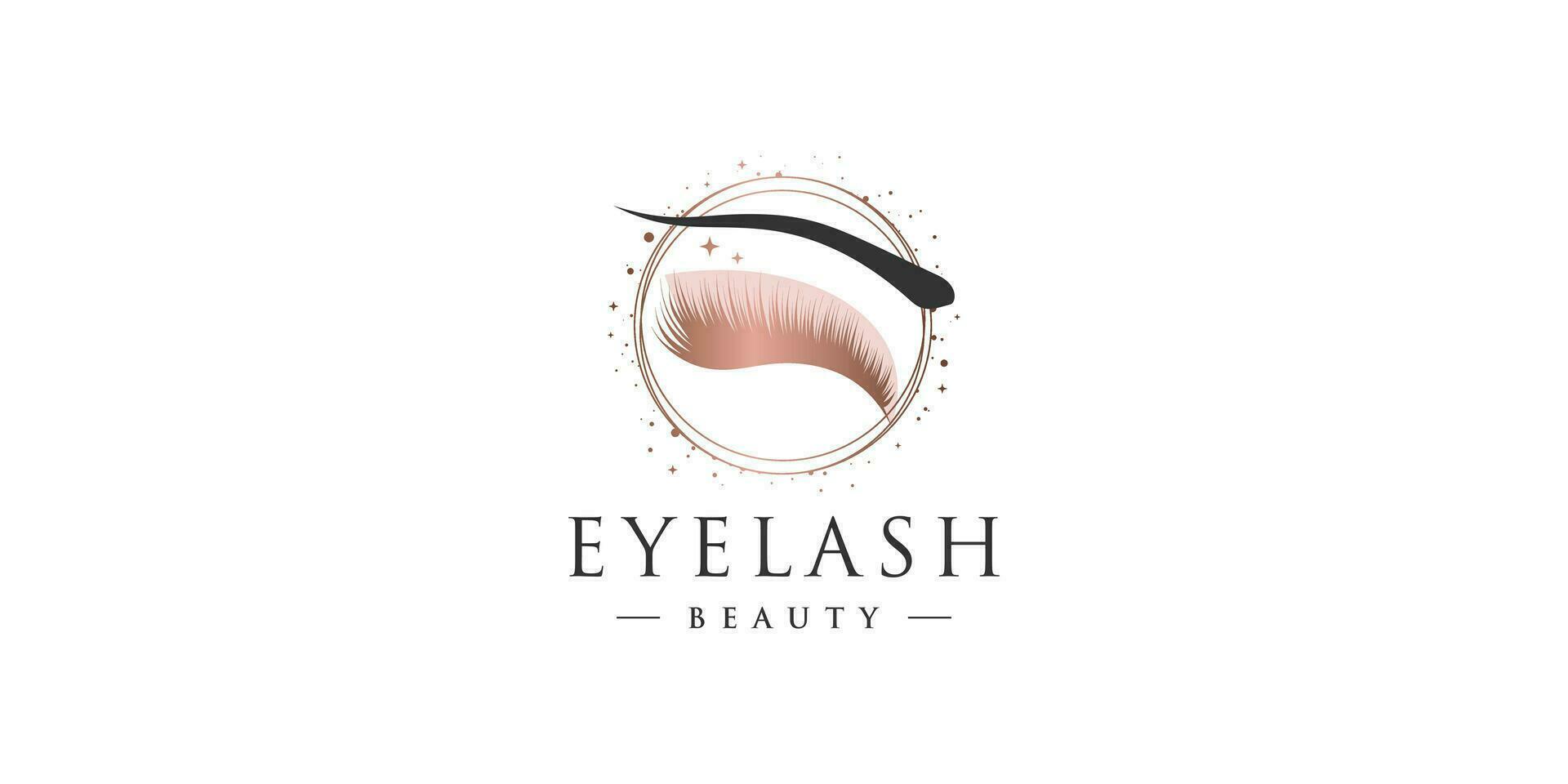 Eyelashes logo design with fresh and unique creative idea vector