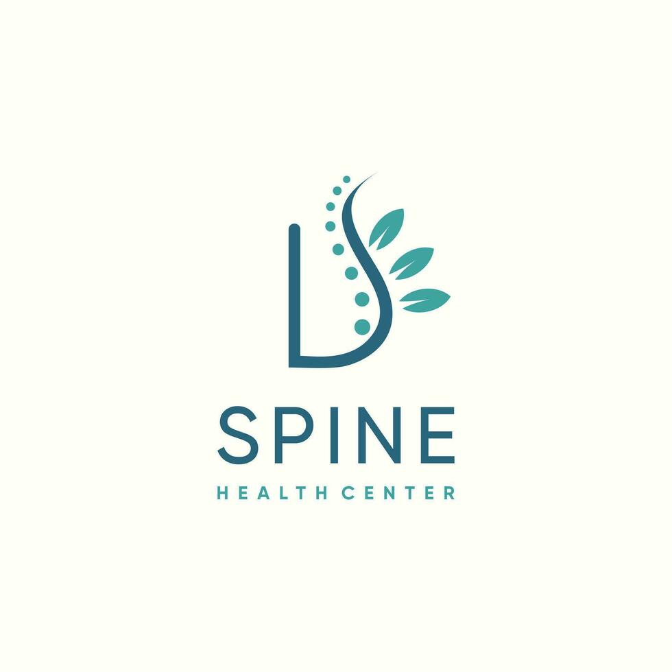 Chiropractic logo design with fresh and creative abstract idea vector