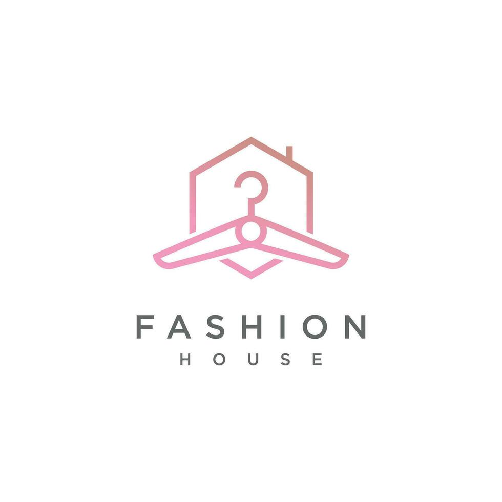 Fashion logo design with fresh and unique creative idea vector