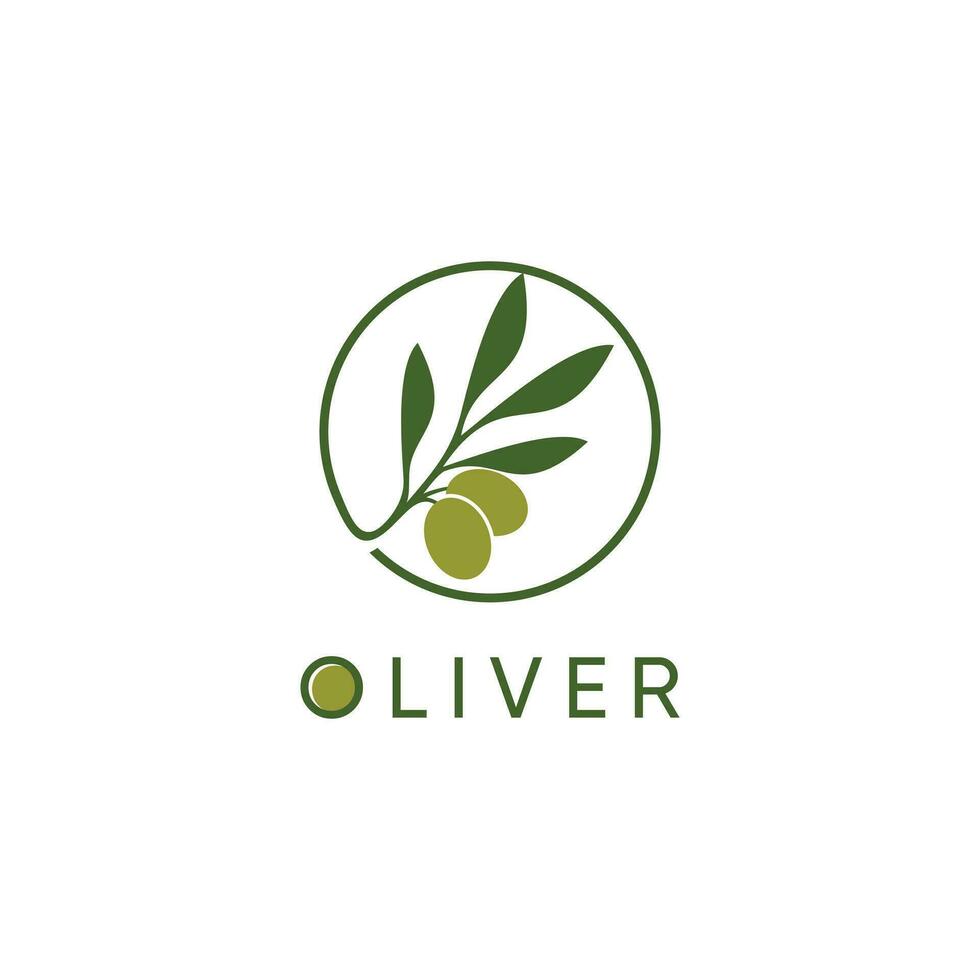 Olive logo design vector with modern creative concept