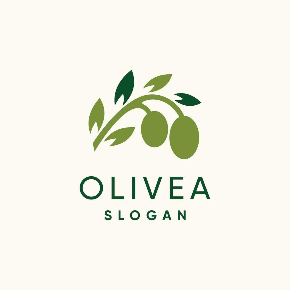 Olive logo design vector with modern creative concept