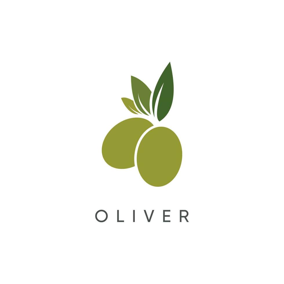 Olive logo design vector with modern creative concept