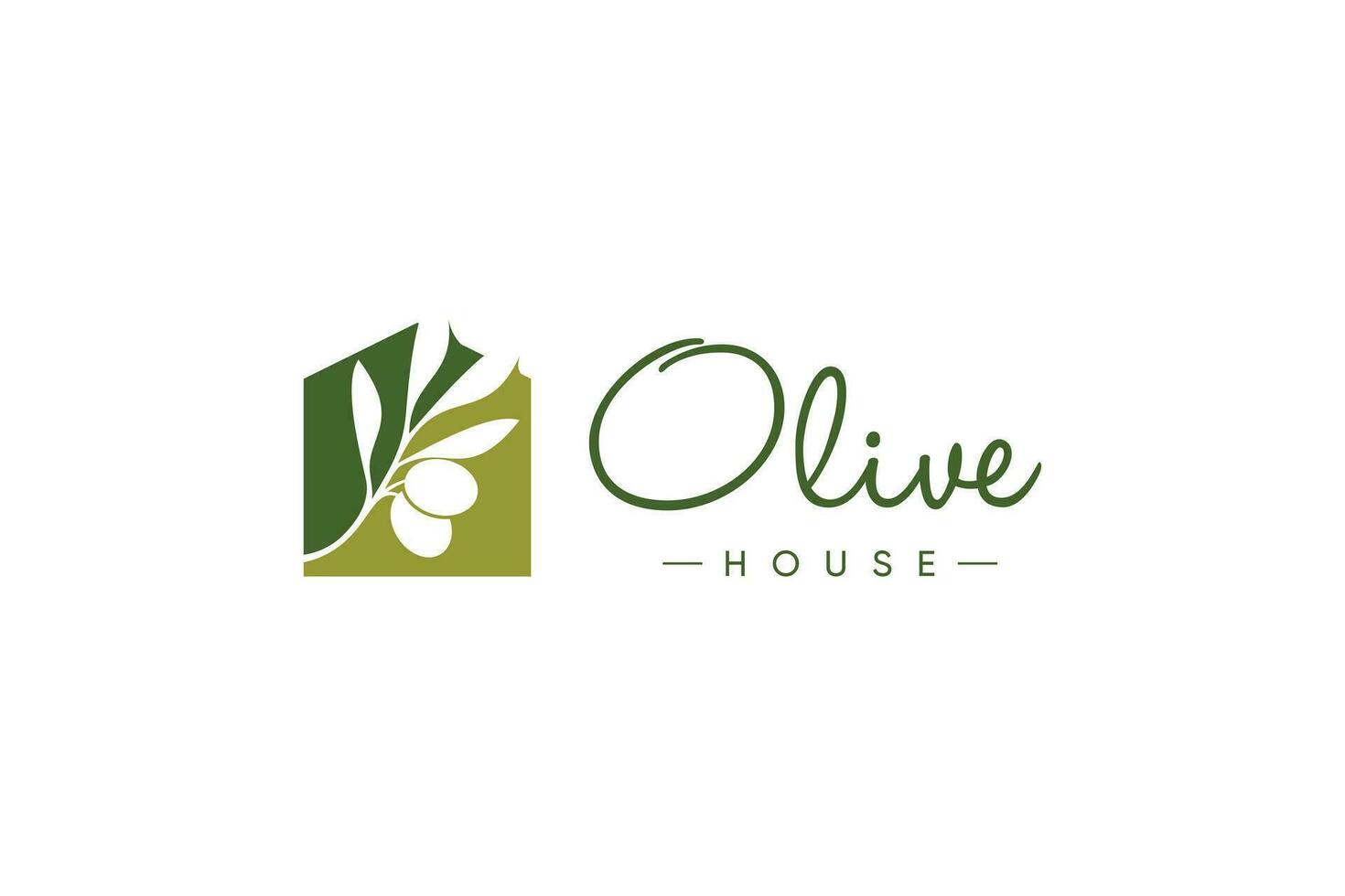 Olive logo design vector with modern creative concept