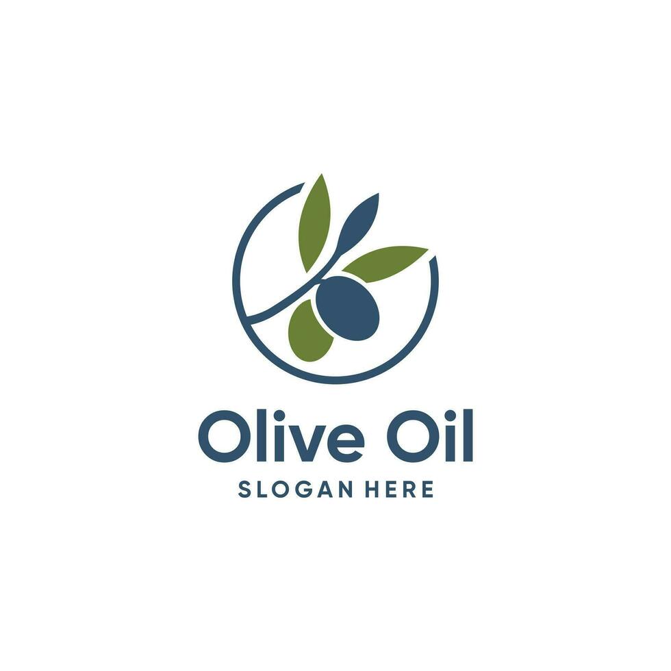 Olive logo design vector with modern creative concept