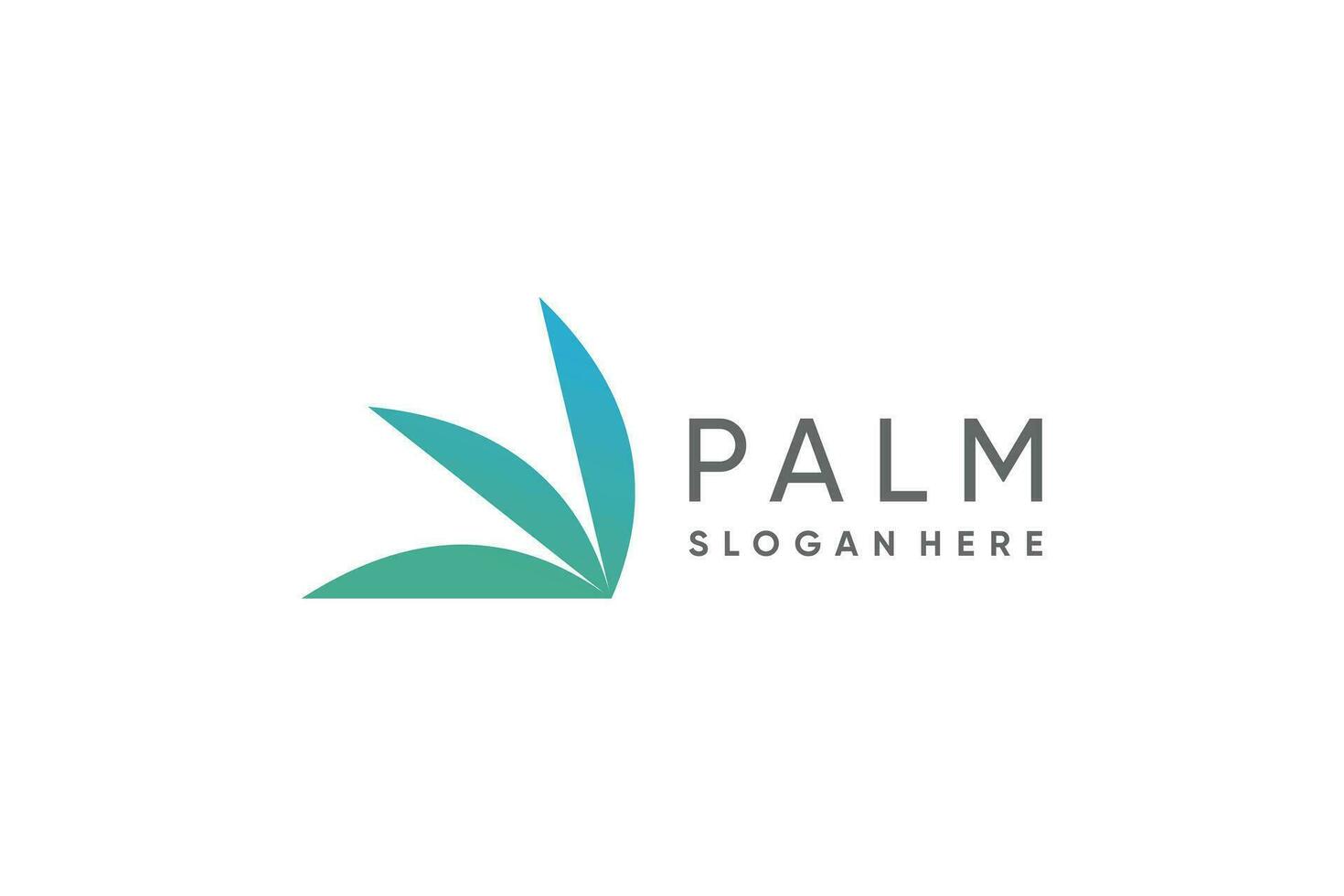 Palm tree logo design vector with modern concept