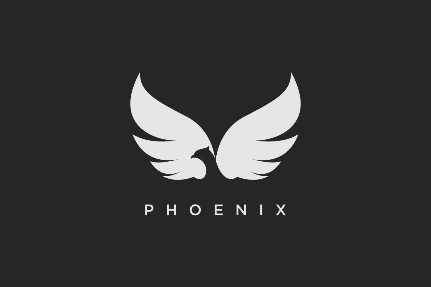 Phoenix logo design vector with modern creative concept