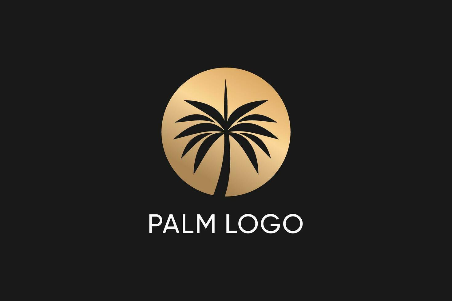 palma logo diseño vector con moderno creativo estilo