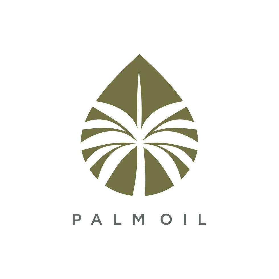 Palm logo design vector icon with creative idea business