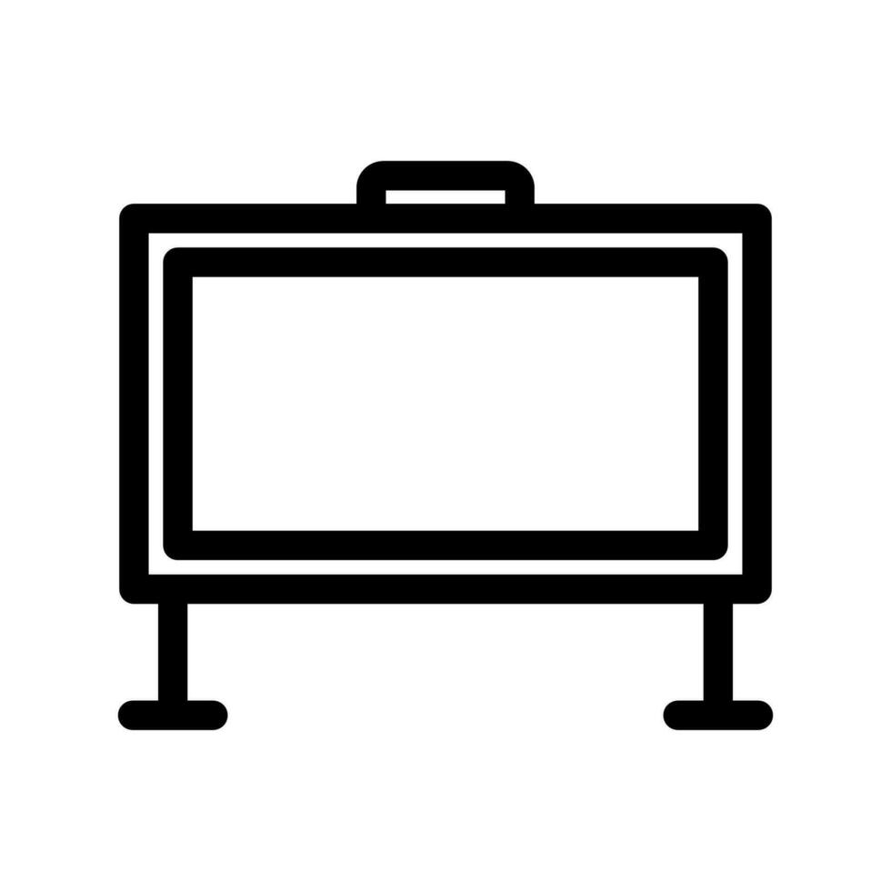Blackboard icon in trendy line style design. Vector graphic illustration. Blackboard symbol for website, logo, app and interface design. Black icon