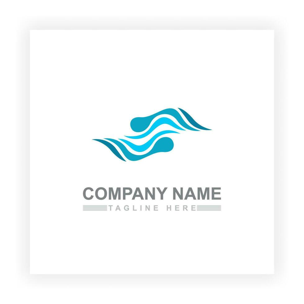 Ocean Waves Logo Template Ocean Vector simple and modern logo design suitable for logos of mineral water companies, drinking water companies and springs. Simple logo