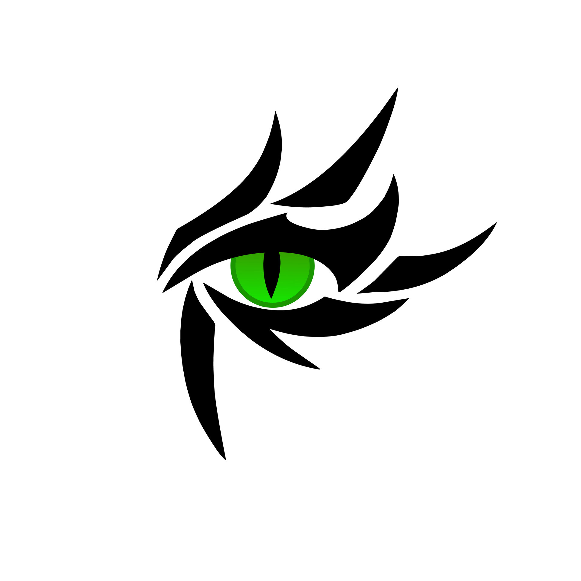 Illustration vector graphic of tribal art dragon eyes for tatto