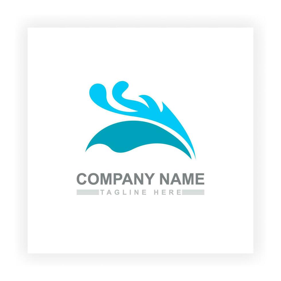 Ocean Waves Logo Template Ocean Vector simple and modern logo design suitable for logos of mineral water companies, drinking water companies and springs. Simple logo