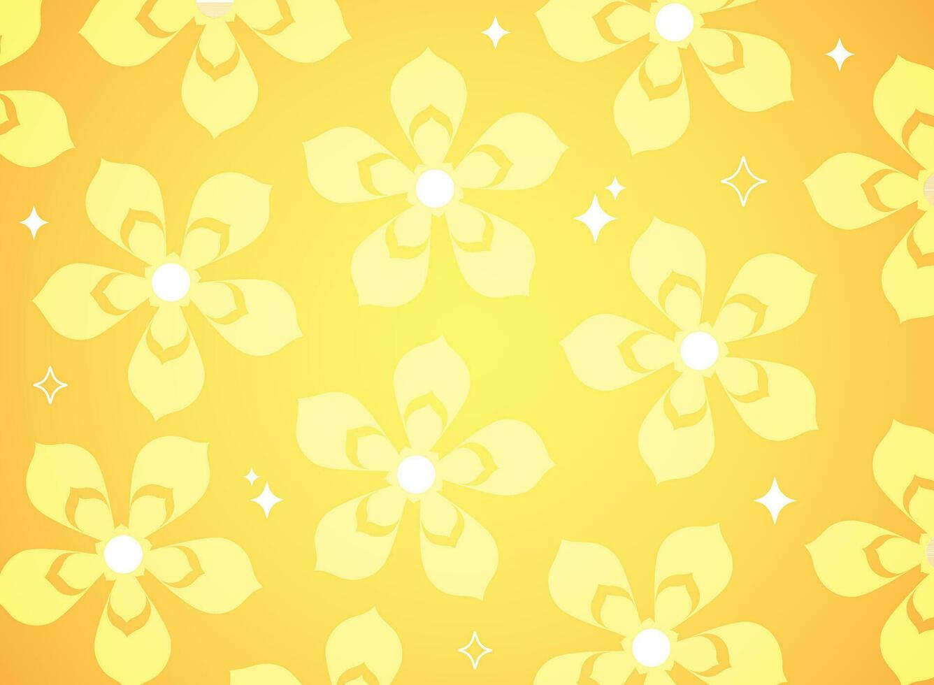 retro floral backround wallpaper vector