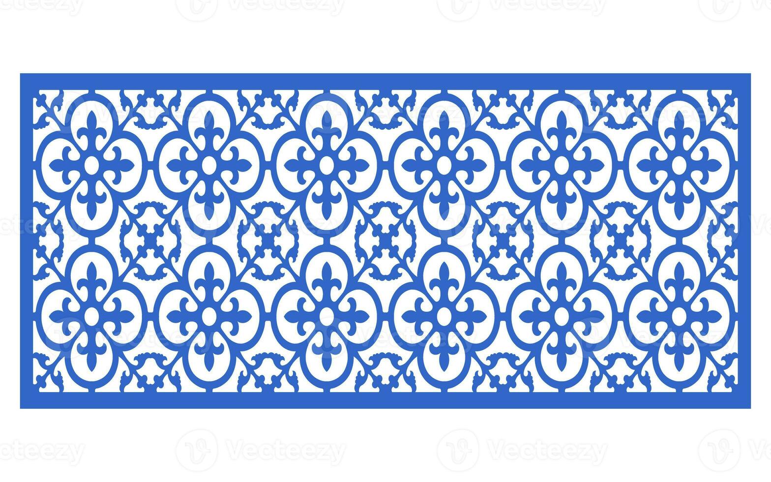 Decorative floral patterns, geometric template for cnc laser cutting photo