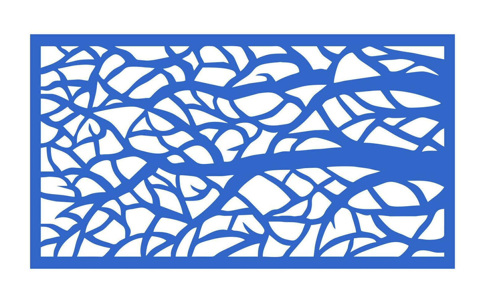 Decorative blue patterns, Islamic, floral and geometric template for cnc laser cutting vector