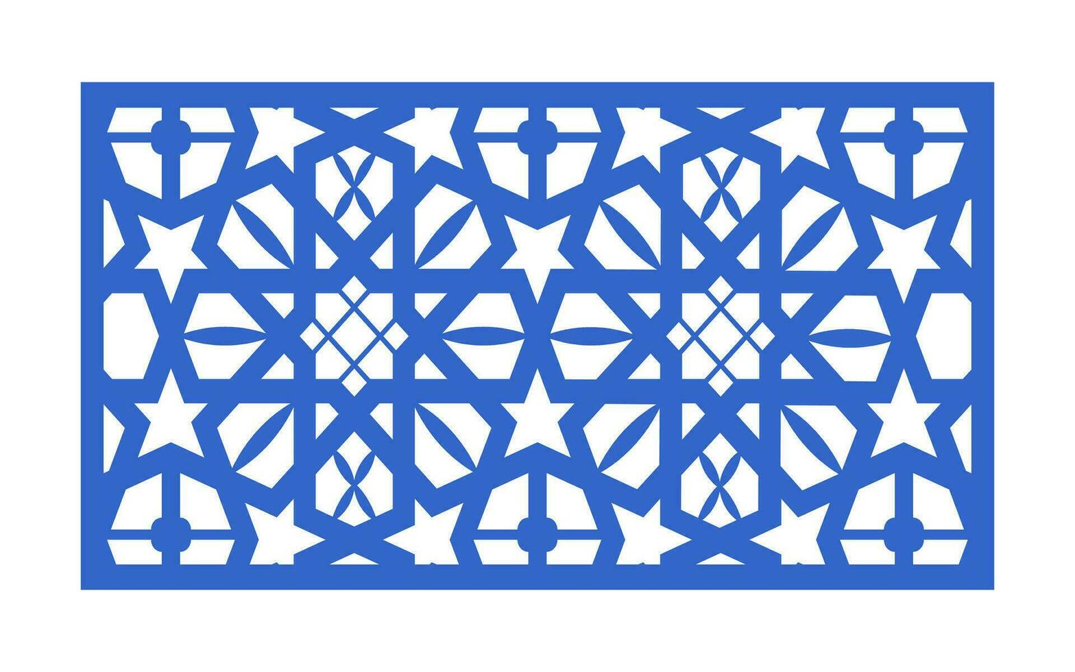 Decorative floral patterns, geometric template for cnc laser cutting vector