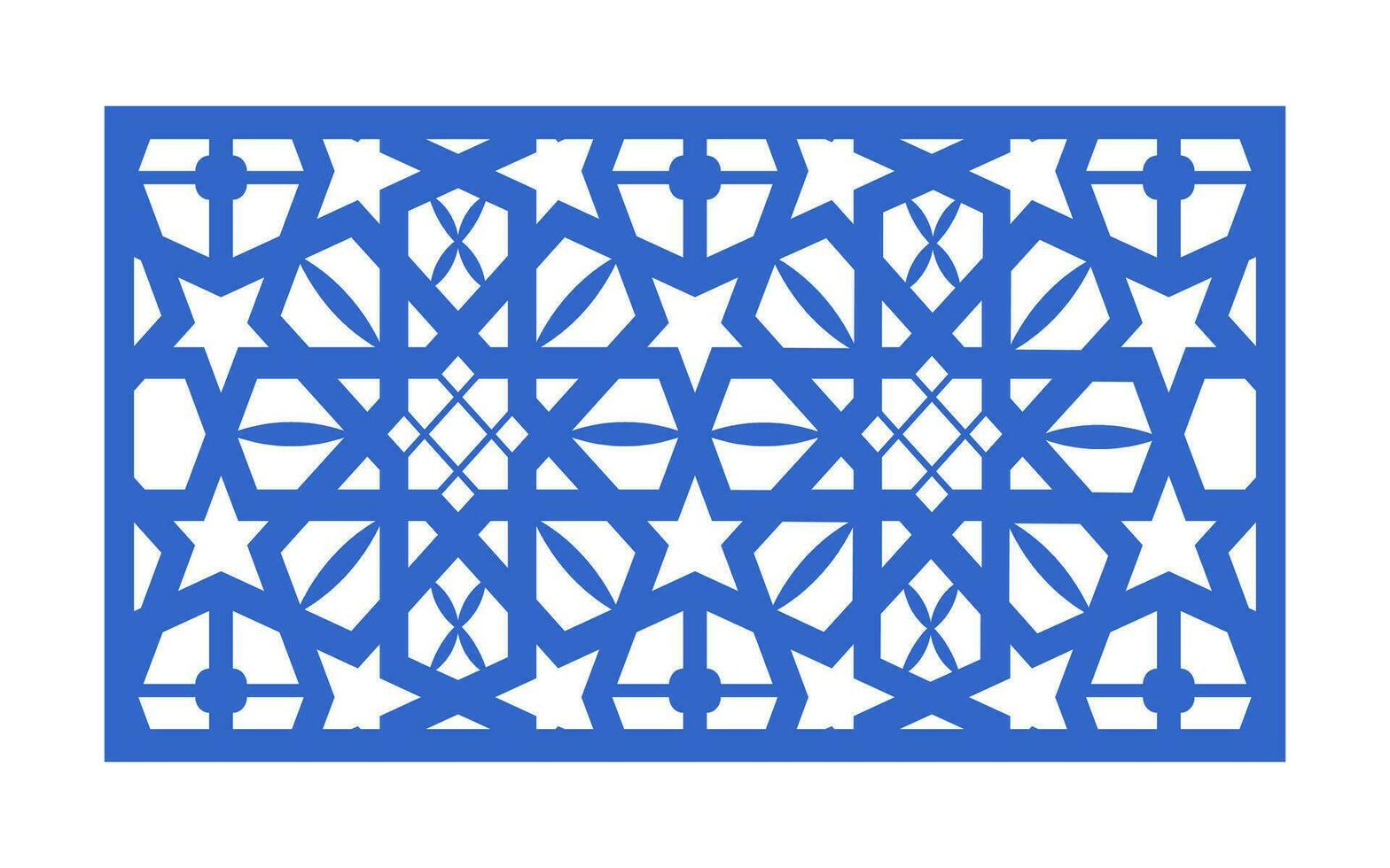 Decorative floral patterns, geometric template for cnc laser cutting vector