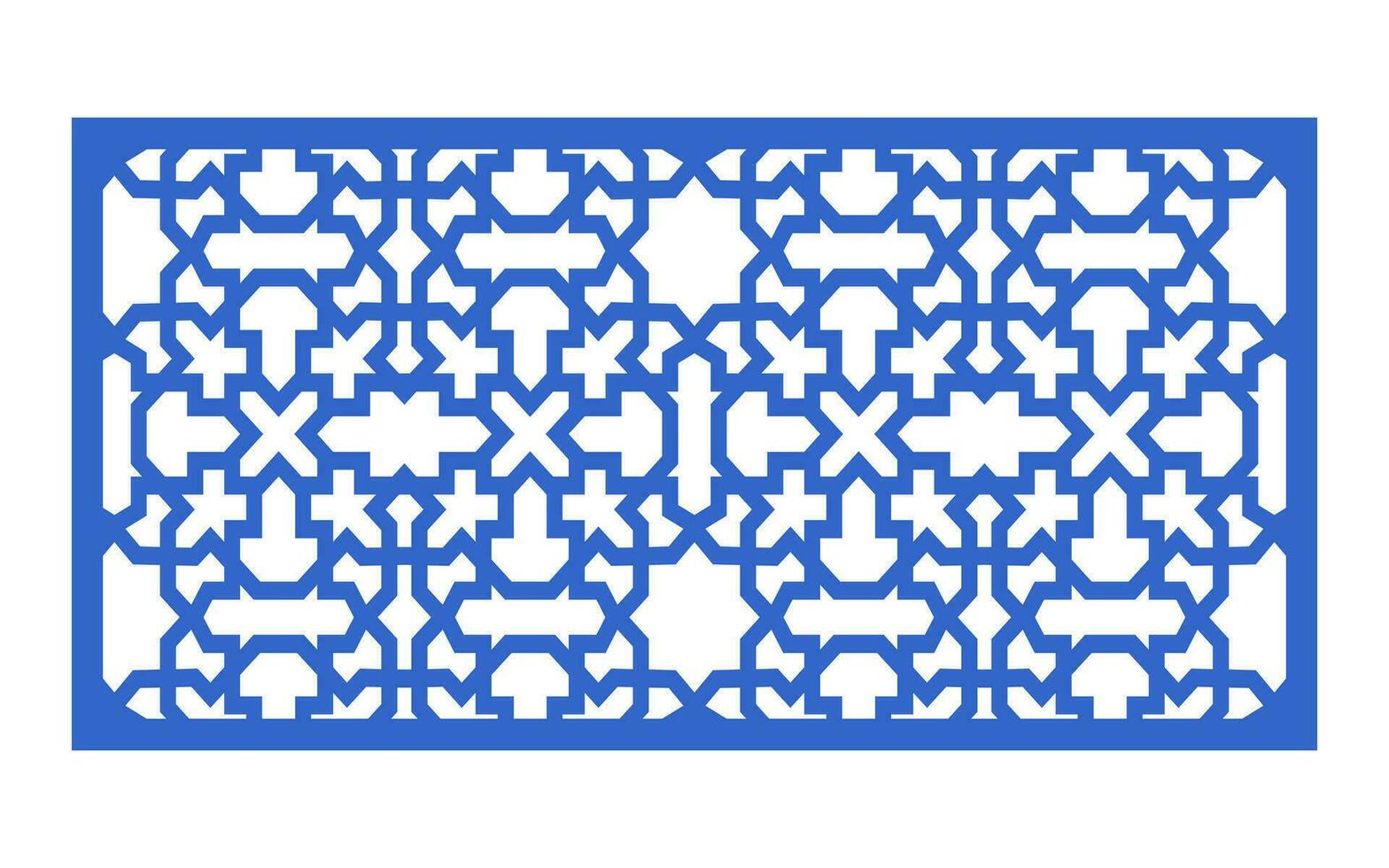Decorative floral patterns, geometric template for cnc laser cutting vector
