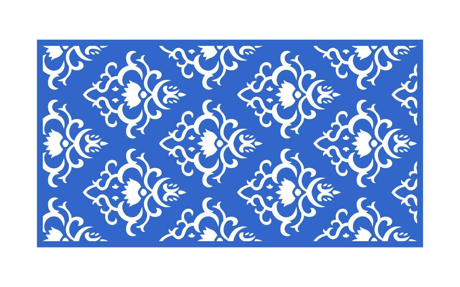 Decorative floral patterns, geometric template for cnc laser cutting vector