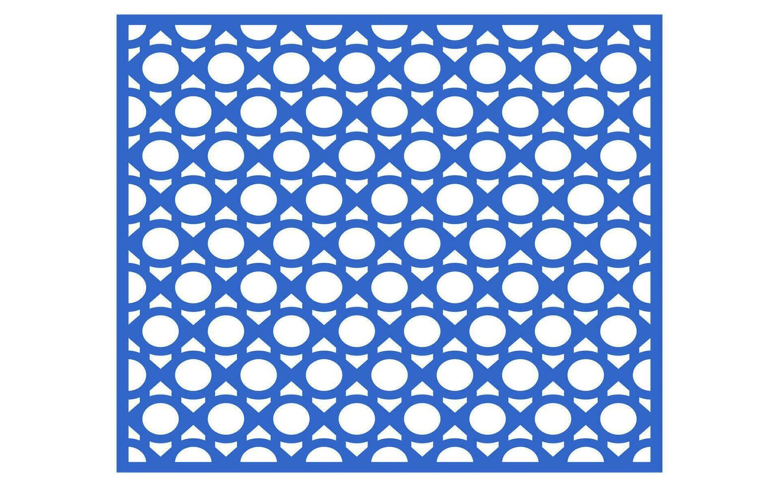 Decorative floral patterns, geometric template for cnc laser cutting vector